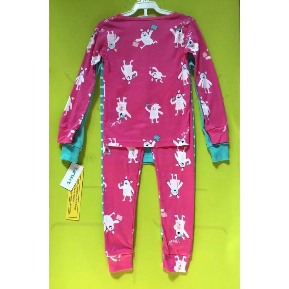 NWT❤️Carter's Girls Cotton Pajama Two Sets